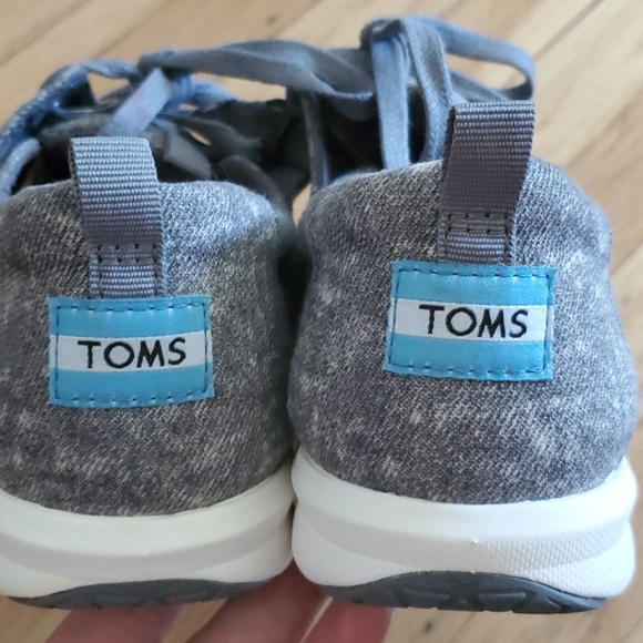 COPY - Toms Shoes Women's Del Rey Grey Size 8 - Picture 3 of 5